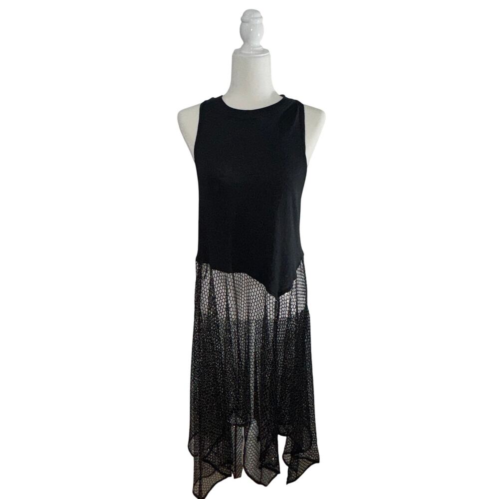 Free People Women Small Another Galaxy Maxi Top Futuristic Whimsygoth Punk Goth